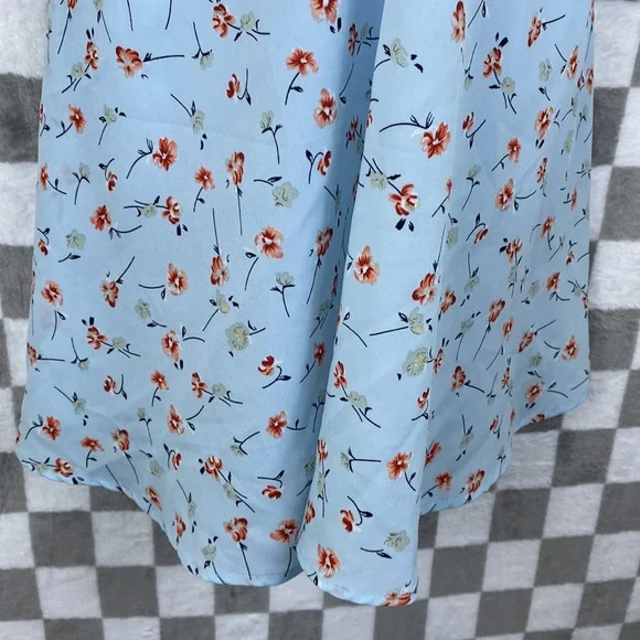 Baby Girl dresses pink strawberry blue floral with cute back tie 1xl 2xl  Curve - Picture 4 of 10